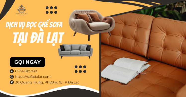 Bọc lại sofa giá rẻ Đà Lạt